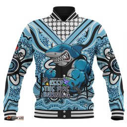 Cronulla-Sutherland Sharks Baseball Jacket Aboriginal Inspired Naidoc Week Custom For Die Hard Fan Supporters