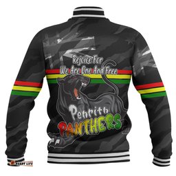 Penrith Panthers Baseball Jacket - Happy Australia Day We Are One And Free