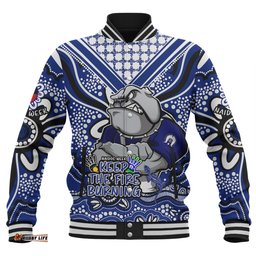 Canterbury-Bankstown Bulldogs Baseball Jacket Aboriginal Inspired Naidoc Week Custom For Die Hard Fan Supporters