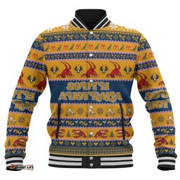 South Australia Big Things Christmas Custom Baseball Jacket - The Big Lobster Baseball Jacket