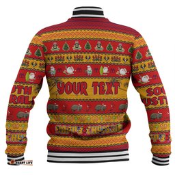 South Australia Christmas Custom Baseball Jacket - Happy Chrissie Ugly Style Baseball Jacket