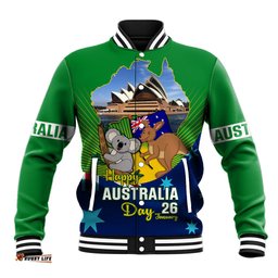 Australia Day Baseball Jacket 2024 Proud To Be Australian National Color