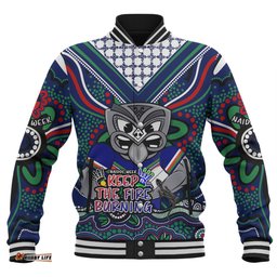 New Zealand Warriors Baseball Jacket Aboriginal Inspired Naidoc Week Custom For Die Hard Fan Supporters
