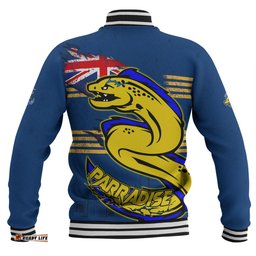 Parramatta Eels Baseball Jacket Custom For Die Hard Fan Australia Flag Scratch Style