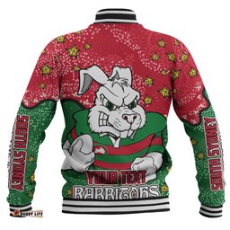 South Sydney Rabbitohs Baseball Jacket - Team With Dot And Star Patterns For Tough Fan Baseball Jacket