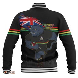 Penrith Panthers Baseball Jacket Custom For Die Hard Fan Australia Flag Scratch Style