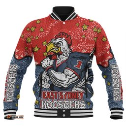 Sydney Roosters Custom Baseball Jacket - Team With Dot And Star Patterns For Tough Fan Baseball Jacket