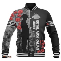 Australia Baseball Jacket - Custom Royal Australian Army Anzac Day Camouflage Style