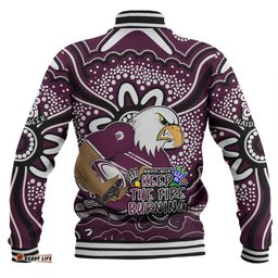 Manly Warringah Sea Eagles Baseball Jacket Aboriginal Inspired Naidoc Week Custom For Die Hard Fan Supporters