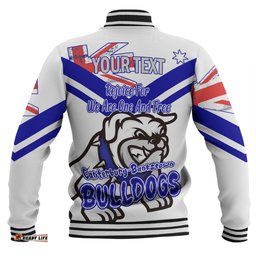 Canterbury-Bankstown Bulldogs Baseball Jacket - Happy Australia Day We Are One And Free V2