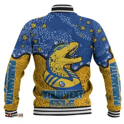 Parramatta Eels Custom Baseball Jacket - Team With Dot And Star Patterns For Tough Fan Baseball Jacket
