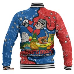 Newcastle Knights Custom Baseball Jacket - Australian Big Things Baseball Jacket