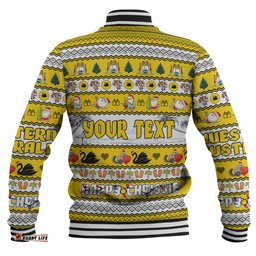 Western Australia Christmas Custom Baseball Jacket - Happy Chrissie Ugly Style Baseball Jacket