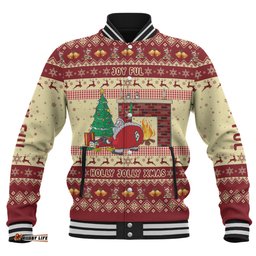 Australia Christmas Custom Baseball Jacket - Smells Like Christmas Baseball Jacket