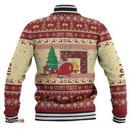 Australia Christmas Custom Baseball Jacket - Smells Like Christmas Baseball Jacket