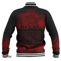 Australia Anzac Day Baseball Jacket - Their Names Liveth Forevermore Baseball Jacket
