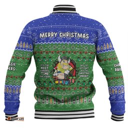 Canberra Raiders Christmas Custom Baseball Jacket - Chrissie Spirit Baseball Jacket