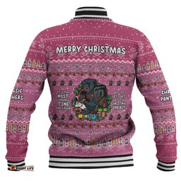Penrith Panthers Christmas Custom Baseball Jacket - Chrissie Spirit Baseball Jacket