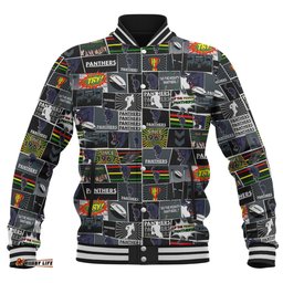 Penrith Panthers Baseball Jacket - Team Of Us Die Hard Fan Supporters Comic Style