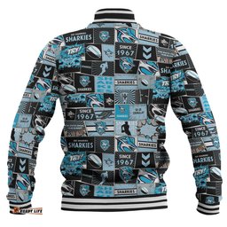 Cronulla-Sutherland Sharks Baseball Jacket - Team Of Us Die Hard Fan Supporters Comic Style