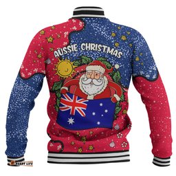 Australia Christmas Custom Baseball Jacket - I'm the Perfect Present Blue Baseball Jacket