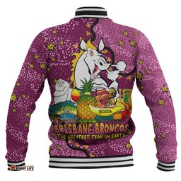Brisbane Broncos Custom Baseball Jacket - Australian Big Things Baseball Jacket