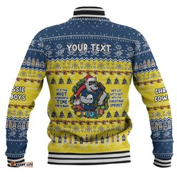 North Queensland Cowboys Christmas Custom Baseball Jacket - Chrissie Spirit Baseball Jacket