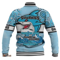 Cronulla-Sutherland Sharks Baseball Jacket - Custom Talent Win Games But Teamwork And Intelligence Win Championships With Aboriginal Style