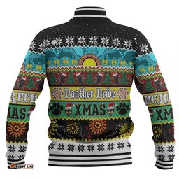 Penrith Panthers Christmas Aboriginal Custom Baseball Jacket - Indigenous Knitted Ugly Xmas Style Baseball Jacket