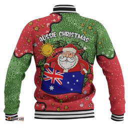 Australia Christmas Custom Baseball Jacket - I'm the Perfect Present Red Baseball Jacket