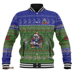 New Zealand Warriors Christmas Custom Baseball Jacket - Chrissie Spirit Baseball Jacket