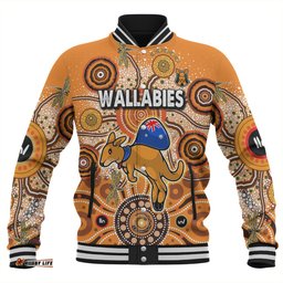 Australia Aboriginal Custom Baseball Jacket - Dragonfly Flies Into Beehive And Snake Circle Baseball Jacket