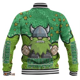 Canberra Raiders Custom Baseball Jacket - Team With Dot And Star Patterns For Tough Fan Baseball Jacket