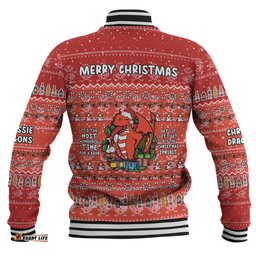 St. George Illawarra Dragons Christmas Custom Baseball Jacket - Chrissie Spirit Baseball Jacket