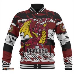 St. George Illawarra Dragons Baseball Jacket - Theme Song Inspired