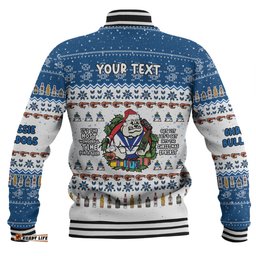 Canterbury-Bankstown Bulldogs Christmas Custom Baseball Jacket - Chrissie Spirit Baseball Jacket