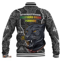 Penrith Panthers Grand Final Custom Baseball Jacket - Custom Penrith Panthers With Contemporary Style Of Aboriginal Painting Baseball Jacket
