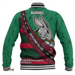 South Sydney Rabbitohs Baseball Jacket - Theme Song For Rugby With Sporty Style