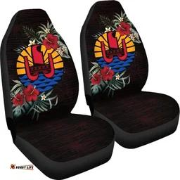 Tahiti Hibiscus Coat Of Arms Car Seat Covers A02