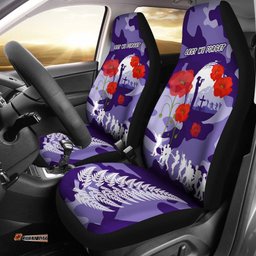 Fern and Camouflage Anzac Lest We Forget Car Seat Covers K13