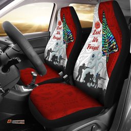 Anzac Day Car Seat Covers Fern and Maori K13