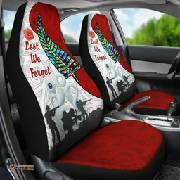 Anzac Day Car Seat Covers Fern and Maori K13