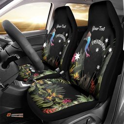 Personalised Australia Cassowary Car Seat Cover Dinosaur Bird Rainforest Vibes