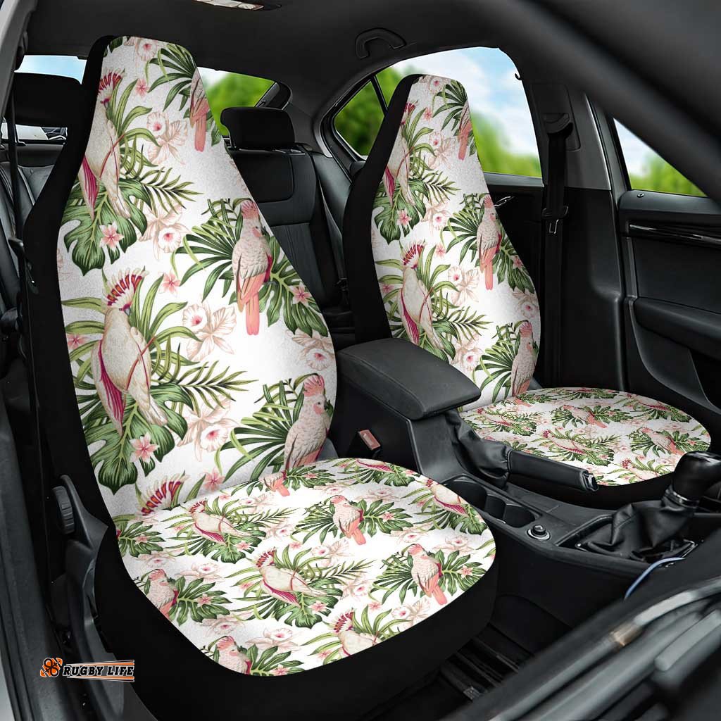 Australia Pink Cockatoo Car Seat Cover Aussie Orchids Seamless Pattern