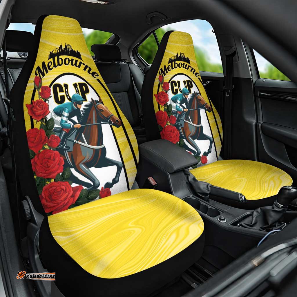 Personalised Melbourne Horse Racing Car Seat Cover The Race That Stops The Nation