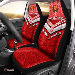 Tonga Rugby Mate Ma'a Tonga Tapa Pattern Car Seat Covers