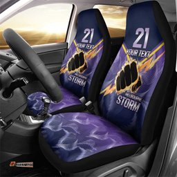 NRL Storm Custom Car Seat Cover Minimalism Style
