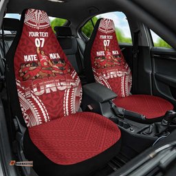 Personalized Mate Maa Tonga Rugby Car Seat Cover Ofa Atu Tonga