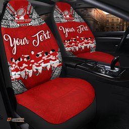 Custom Personalised Tonga Rugby Ikale Tahi Sipi Tau Car Seat Covers