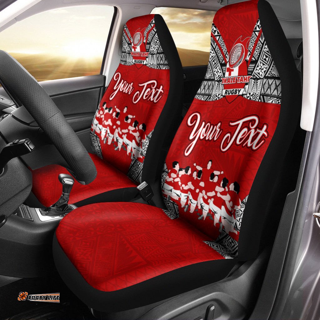 Custom Personalised Tonga Rugby Ikale Tahi Sipi Tau Car Seat Covers